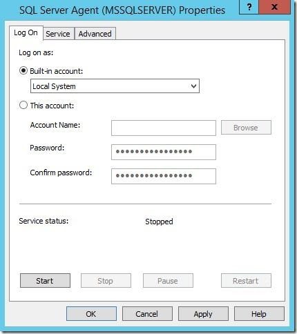 Description: How to Enable SQL Server Agent Service-Log On